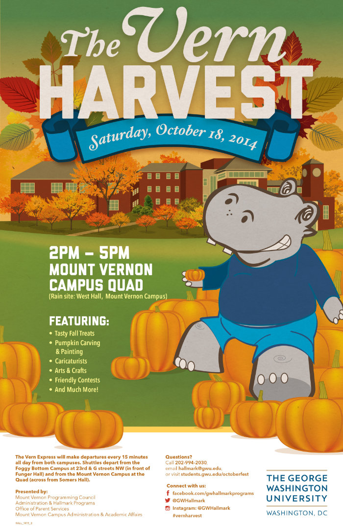 GWU vern Harvest Poster