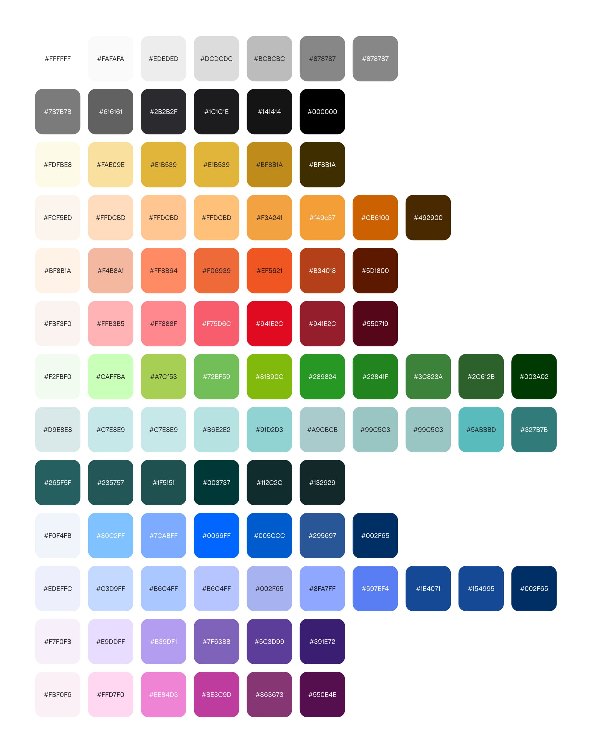 GEICO color grid
