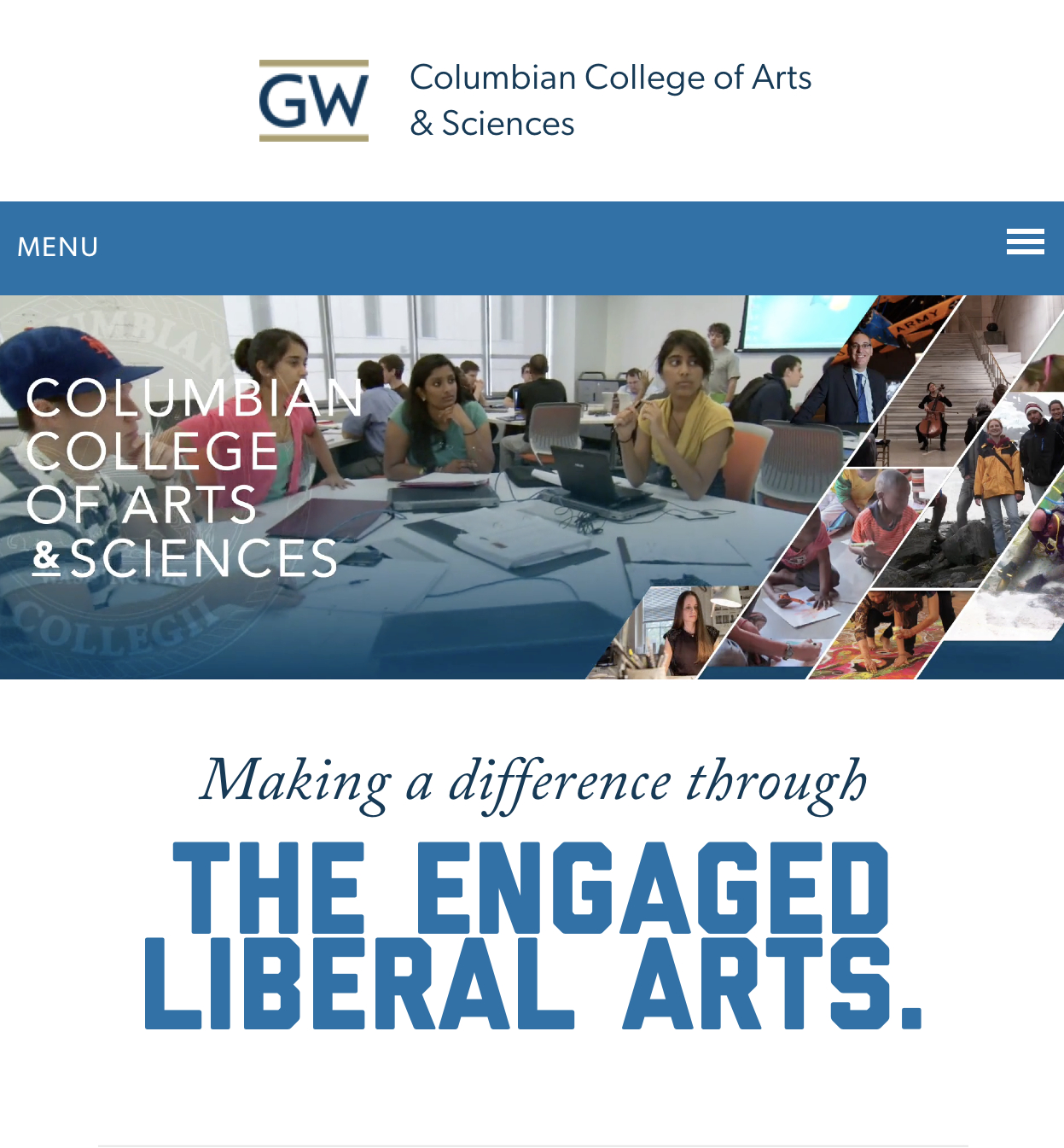 GWU web design